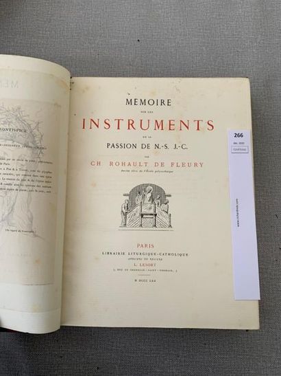 Rohault de Fleury Mémoire sur les instruments...