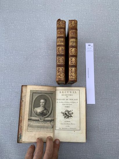Recueil des oeuvres de Madame du Bocage....