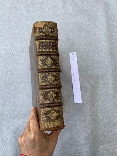 Biblia Sacra. Paris, 1666. 1 volume in-4...