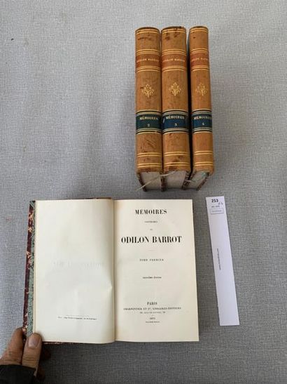 Mémoires posthumes d'Odilon Barrot. 4 volumes...