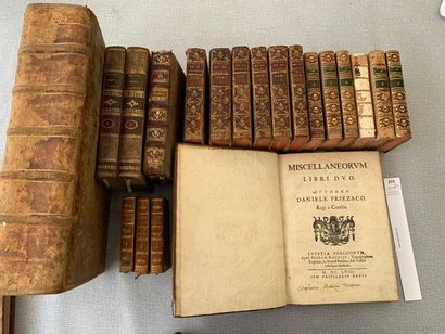 Un ensemble de 20 volumes XVIIe/XVIIIe, dont...