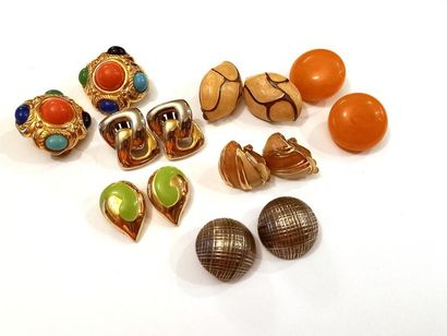Lot de boucles d'oreille fantaisie