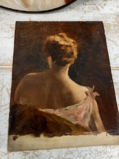 2 huiles sur toile
Portraits de femme
25...