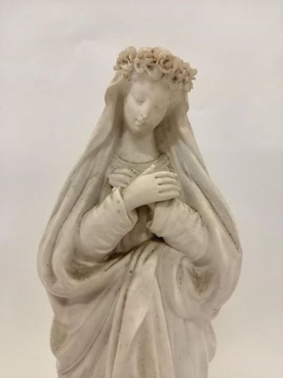 Vierge en plâtre
H : 40 cm