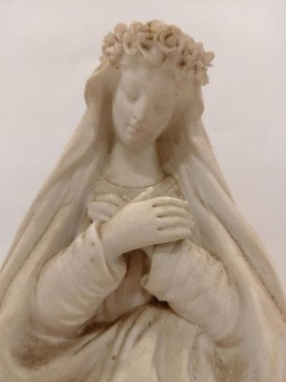 Vierge en plâtre
H : 40 cm