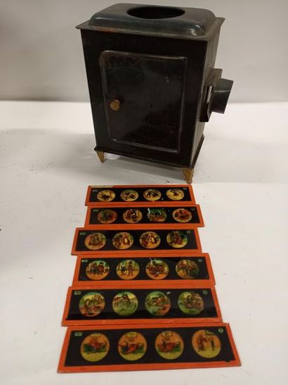 Lanterne magique avec plaques