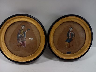 Deux peintures à la gouache
Canton 19ème
D...