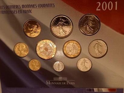 Série FDC BU 2001 et coffret MONACO B E 2005....