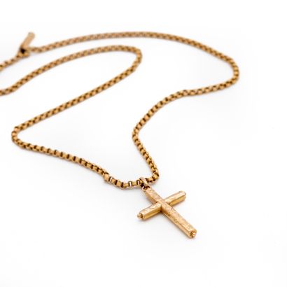 Chaîne en or jaune 18 K (750) maille jaseron...