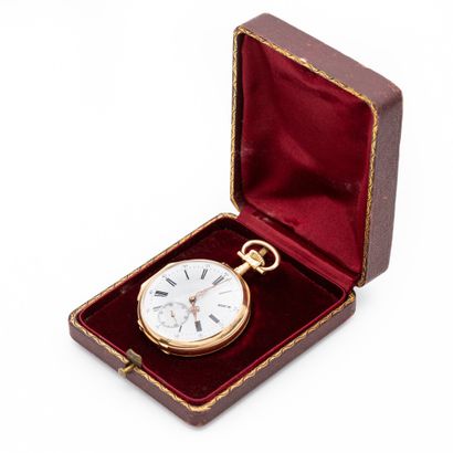 Montre de gousset en or jaune 18 K (750)...