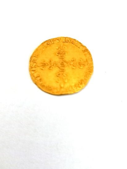 Charles IX, Ecu de France couronné, Croix...