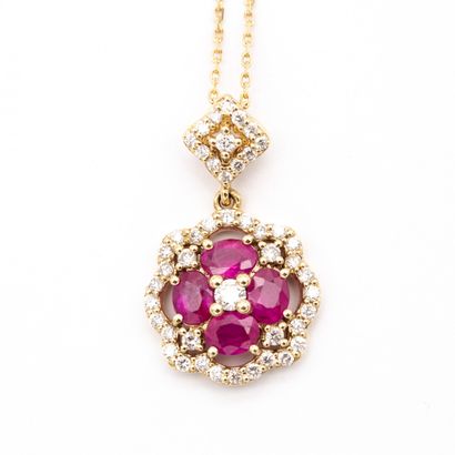 Chaîne maille forçat en or jaune (750) 18K...