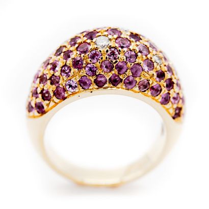 POIRAY signée. Bague en or jaune (750) 18K...