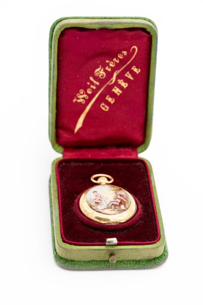 WEIL FRERES GENEVE Signée Montre de col en...