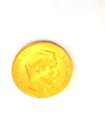 Une pièce de 50 francs or Napoléon III
