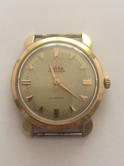 CYMA Montre bracelet homme, boîtier en or...