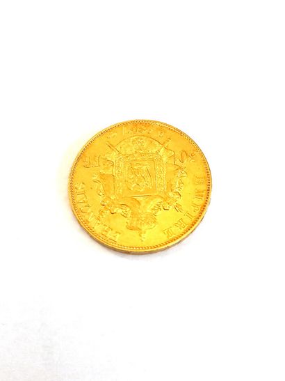 Une pièce de 50 francs or Napoléon III