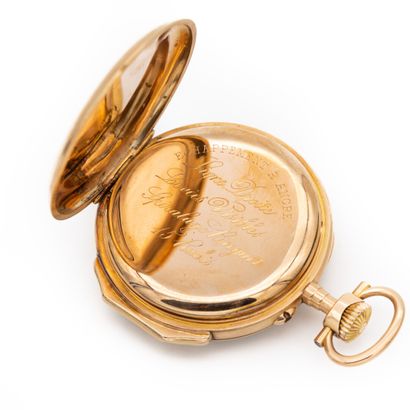 Montre de gousset en or jaune 18 K (750)...