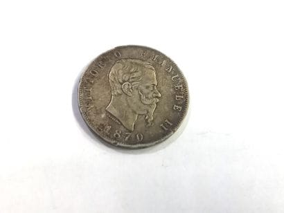 1 pièces de 5 lires argent