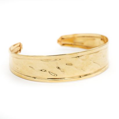 Bracelet jonc ouvert en or jaune (750) 18K...