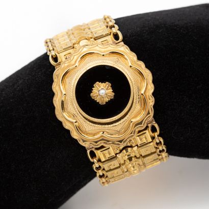 Parure Napoléon III en or jaune 18 K (750)...