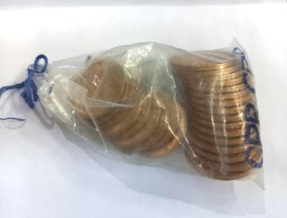 (Or scellé) 25 pièces de 50 pesos