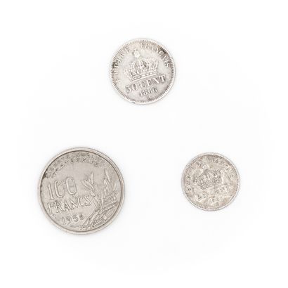 Lot de pièces d'argent dont

Dix pièces de...