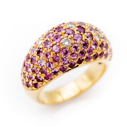 POIRAY signée. Bague en or jaune (750) 18K...