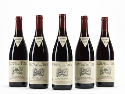 5 B CÔTES DU RHÔNE Rouge Château des Tours...