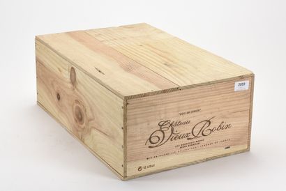 12 B CHÂTEAU VIEUX ROBIN (Caisse Bois d'origine)...