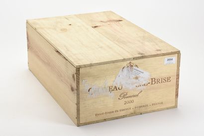 12 B CHÂTEAU BELLE-BRISE (Caisse Bois d'origine)...