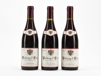 3 B VOLNAY (1er Cru) (quelques marques étiquettes)...