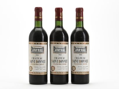 3 B CHÂTEAU SAINT BONNET (B.G; e.t.h. légères)...