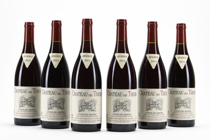 6 B CÔTES DU RHÔNE Rouge Château des Tours...