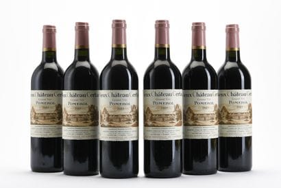 6 B VIEUX CHÂTEAU CERTAN (Caisse Bois d'origine...