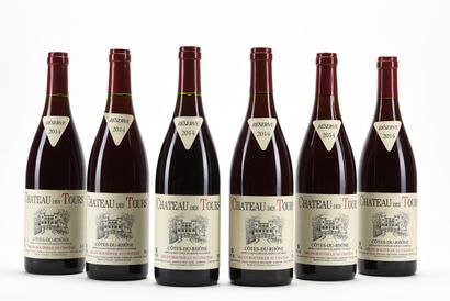 6 B CÔTES DU RHÔNE Rouge (1 e.l.a.) Château...