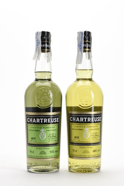 
1 B CHARTREUSE VERTE VOIRON 70 cl 55% (mise...