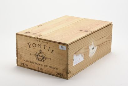 12 B CHÂTEAU FONTIS (Caisse Bois d'origine)...