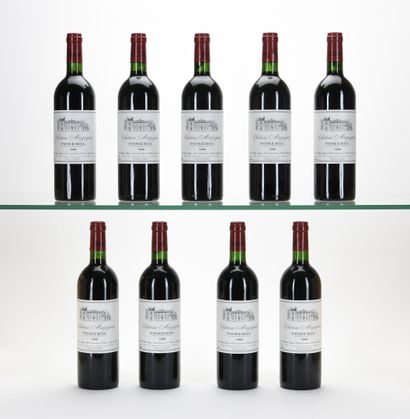 9 B CHÂTEAU MAZEYRES (Caisse Bois d'origine...