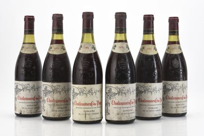 6 B CHÂTEAUNEUF DU PAPE Rouge (e.t.h. dont...