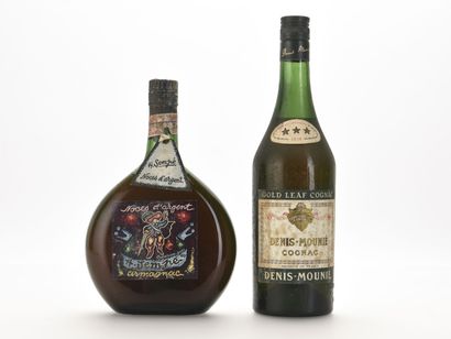 1 B COGNAC GOLD LEAF 70 cl 40% (5,5 cm; e.t.h.)...