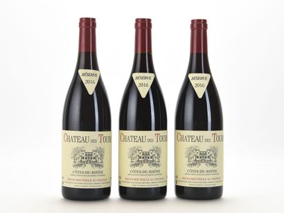 3 B CÔTES DU RHÔNE Rouge Château des Tours...