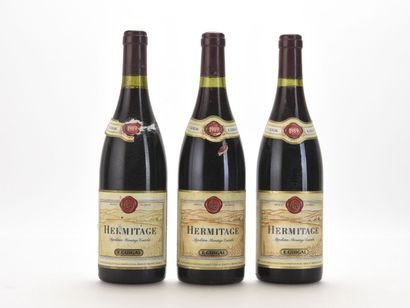 3 B HERMITAGE Rouge (1 e.l.s; 1 e.a; 2 clm.a.)...