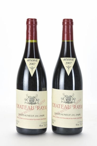 2 B CHÂTEAUNEUF DU PAPE Rouge Château Rayas...
