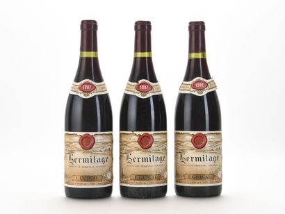 3 B HERMITAGE Rouge (1 e.l.a; 1 e.a; 1 clm.a.)...