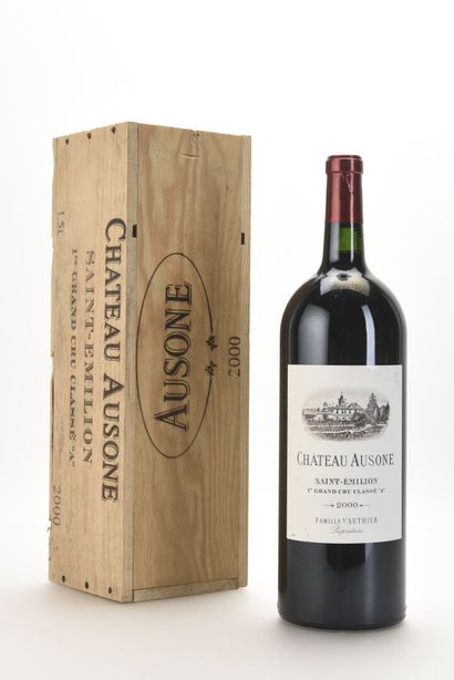 1 Mag CHÂTEAU AUSONE (Caisse Bois d'origine...