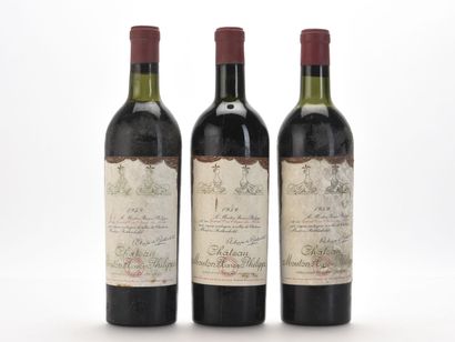 3 B CHÂTEAU MOUTON BARON PHILIPPE (2 T.L.B;...