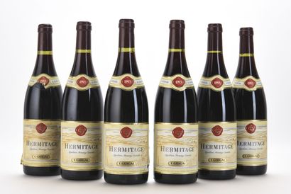 6 B HERMITAGE Rouge (2 e.t.a; 1 clm.a.) Guigal...