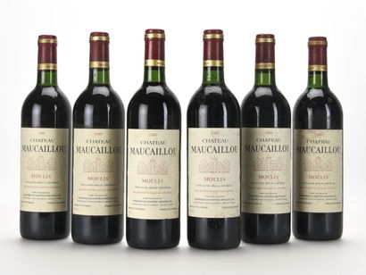 6 B CHÂTEAU MAUCAILLOU (B.G.-; e.t.h.) Moulis...