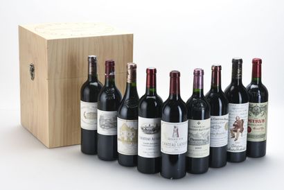CAISSE COLLECTION DUCLOT DE 9 BOUTEILLES...